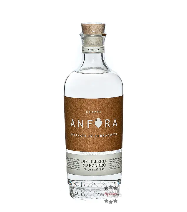 Marzadro Grappa Anfora – Grappa aus Terrakottabehältern / 43 % Vol. / 0,7 Liter-Flasche