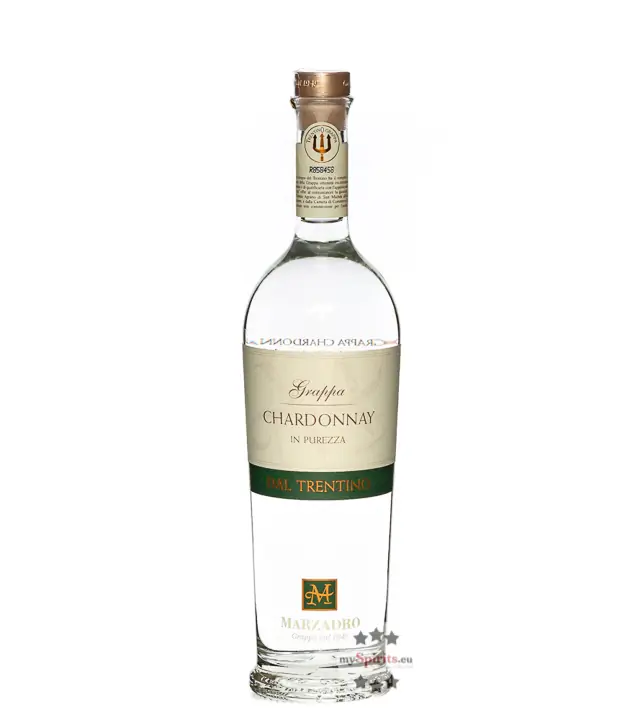Marzadro Grappa Chardonnay in Purezza / 41 % Vol. / 0,7 Liter-Flasche