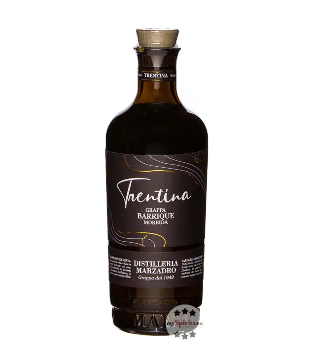 Marzadro Grappa La Trentina Morbida Barrique / 41 % Vol. / 0,7 Liter-Flasche