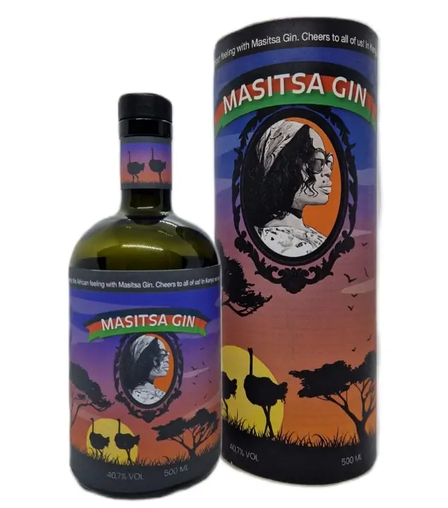 Masitsa Gin No 2 / 40,7 % vol / 0,5 Liter-Flasche