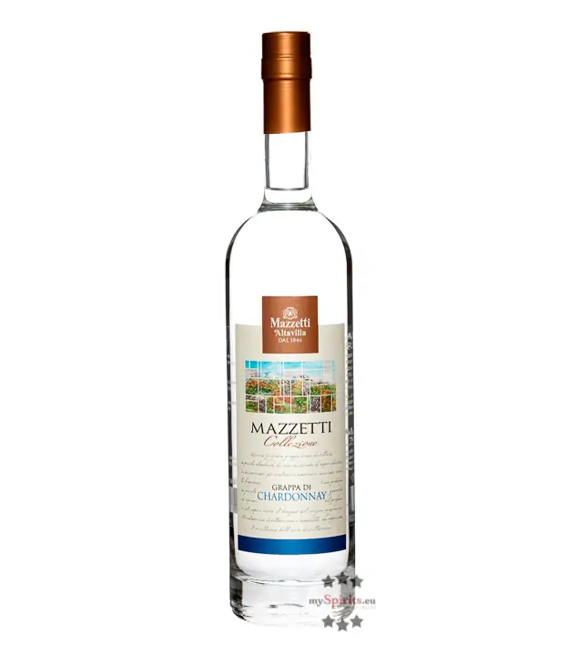 Mazzetti Collezione Grappa di Chardonnay / 43 % Vol. / 0,7 Liter-Flasche