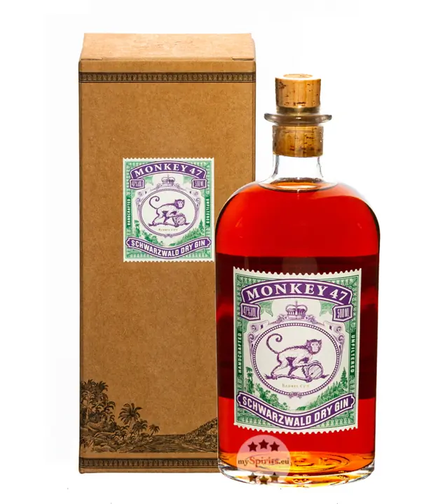 Monkey 47 Barrel Cut Gin / 47 % Vol. / 0,5 Liter-Flasche in Geschenkkarton