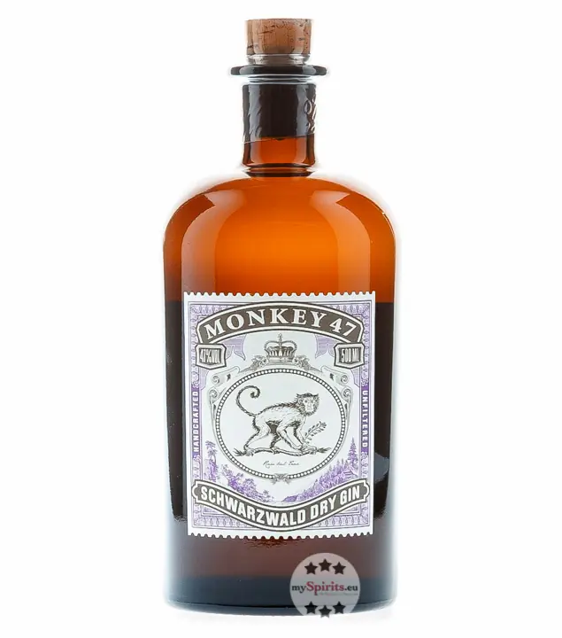 Black Forest Distillers Monkey 47 Schwarzwald Dry Gin/ 47 % vol. / 0,5 Liter-Flasche