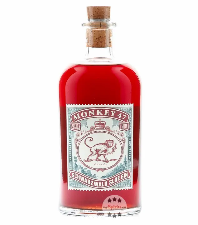 Black Forest Distillers Monkey 47 Schwarzwald Sloe Gin/ 29 % vol. / 0,5 Liter-Flasche