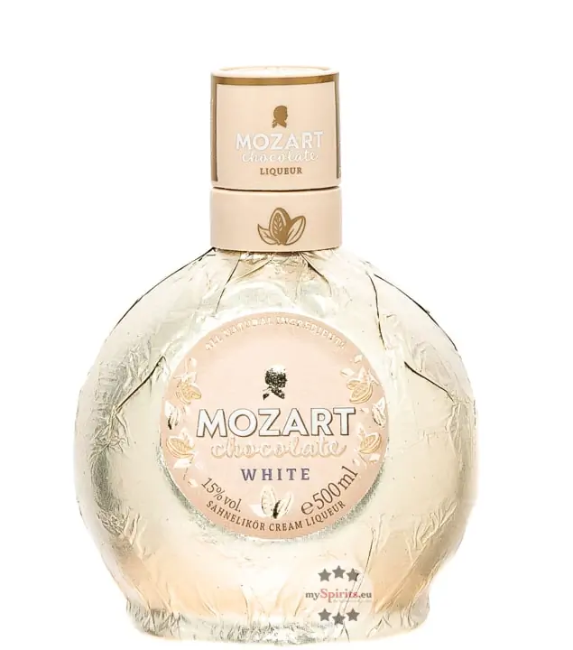 Mozart Chocolate: White Likör / 15 % vol / 0,5 Liter-Flasche