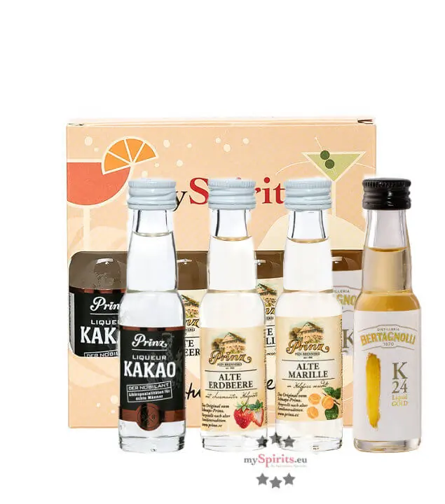 mySpirits: 4er Miniaturen-Set Klassik / 37,7 - 42 % vol / 4 x 0,02 l in Deko-Box
