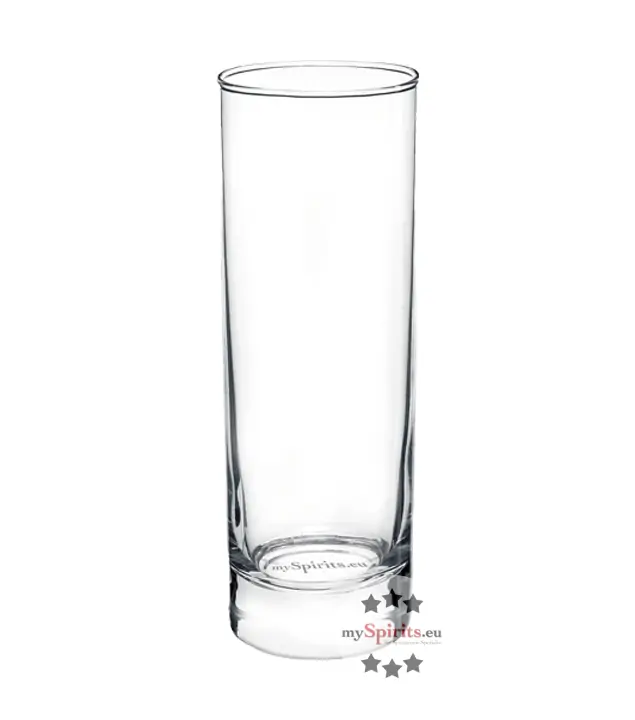 mySpirits Longdrinkglas mit mySpirits-Logo im Boden / ca. 305 ml / Ø ca. 6 cm / H: ca. 16,5 cm 