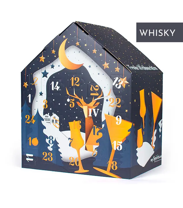 mySpirits Whisky Adventskalender Premium / 40-56,4 % vol / 24 x 0,02l mit Glas
