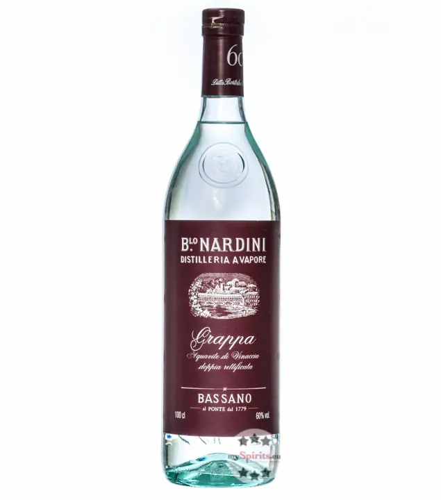 Nardini Grappa Bianca 60° / 60% Vol. / 1,0 Liter-Flasche