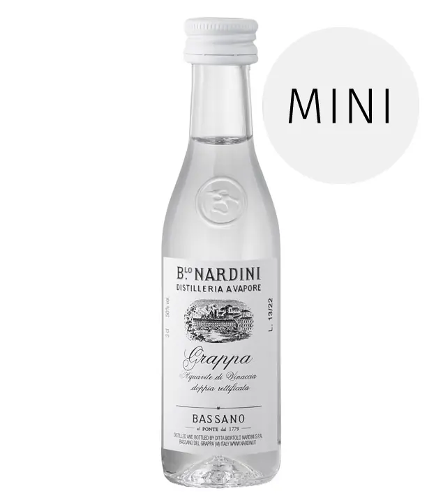 Nardini: Grappa Bianca 50° / 50% Vol. / 0,03 Liter-Flasche