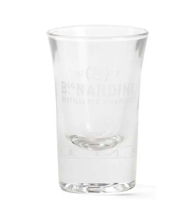 Nardini Grappa Shot Glas / 2 cl Eichstrich / H: ca. 7,1 cm