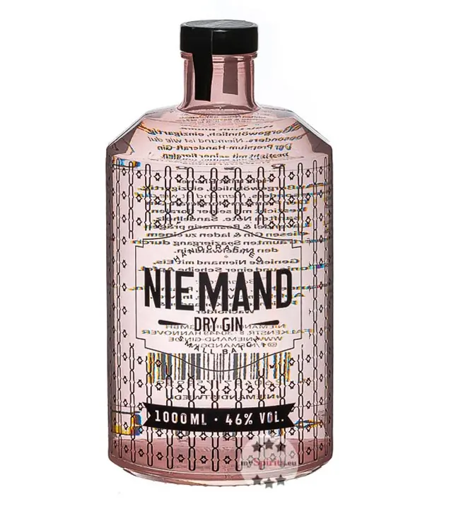 Niemand Dry Gin Small Batch Handcrafted / 46 % Vol. / 1,0 Liter-Flasche