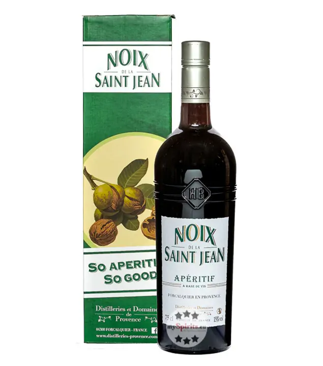 Distilleries et Domaines de Provence: Noix de la Saint Jean Walnuss-Wein-Aperitif / 15 % Vol. / 0,75 Liter-Flasche in Geschenkbox