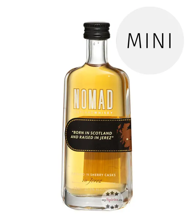 Nomad Outland Whisky Finished in Sherry Casks Miniatur / 41,3 % Vol. / 0,05 Liter-Flasche