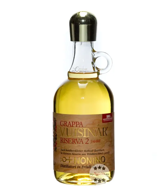 Nonino Grappa Vuisinâr Riserva – im Süßzolz-Fass gereifter Grappa / 41 % vol. / 0,7 Liter-Flasche