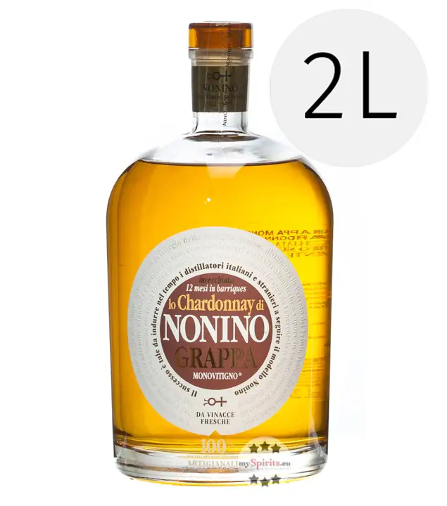 Grappa Nonino In barriques lo Chardonnay di Nonino Grappa Monovitigno / 41 % vol. / 2,0 Liter