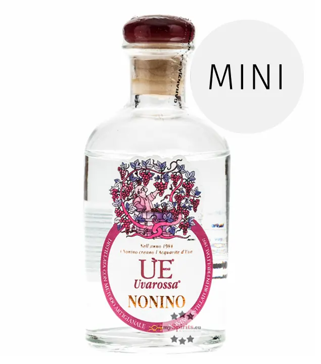 Nonino ÙE Uvarossa Traubenbrand - Traubendestillat aus Italien / 38 % Vol. 0,1 Liter-Flasche