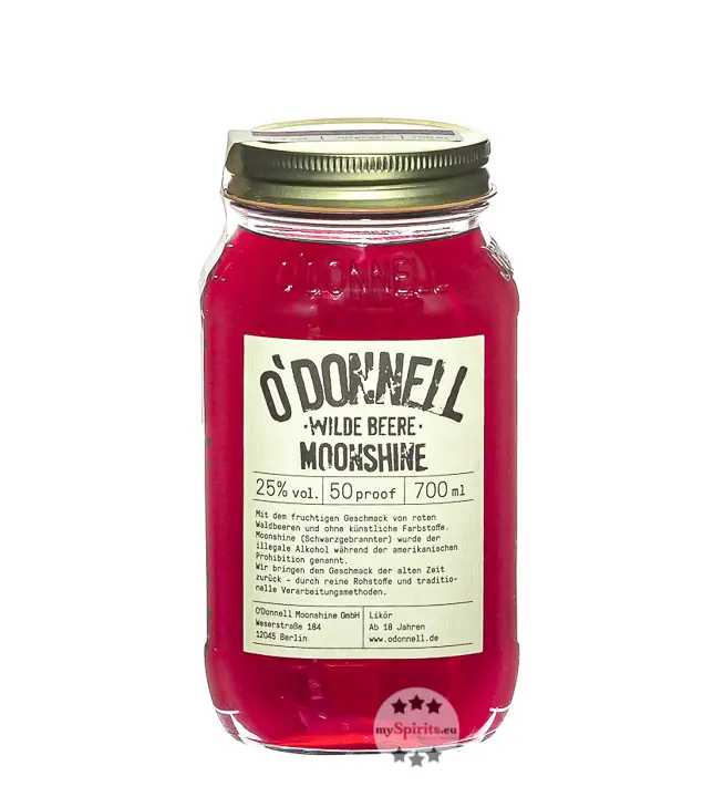 O'Donnell Wilde Beere Moonshine Likör / 25 % Vol. / 0,7 Liter-Flasche