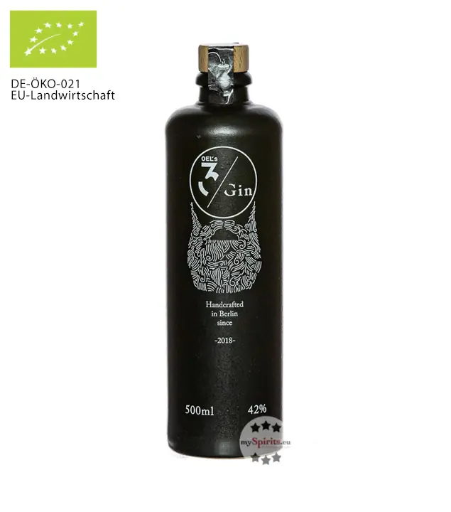 Oel's 3 Gin Bio / 42 % Vol. / 0,5 Liter-Flasche