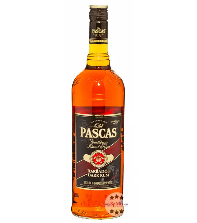 Old Pascas Barbados Dark Rum / 37,5 % Vol. / 1,0 Liter-Flasche