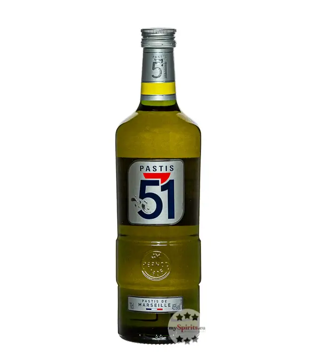 Pernod Pastis 51 Original Pastis de Marseille / 45 % Vol. / 0,7 Liter-Flasche