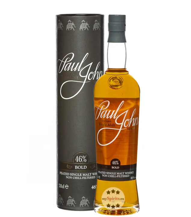 Paul John Bold Single Malt Whisky / 46 % Vol. / 0,7 Liter-Flasche in Geschenkdose 