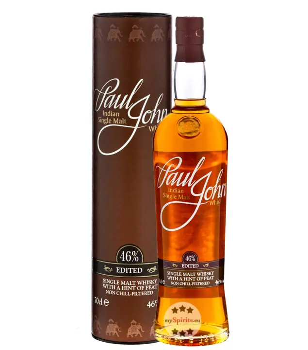 Paul John Edited Single Malt Whisky / 46 % Vol. / 0,7 Liter-Flasche in Geschenkdose
