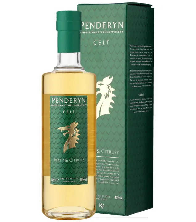 Penderyn Celt Single Malt Welsh Whisky / 41 % Vol. / 0,7 Liter-Flasche in Geschenkbox