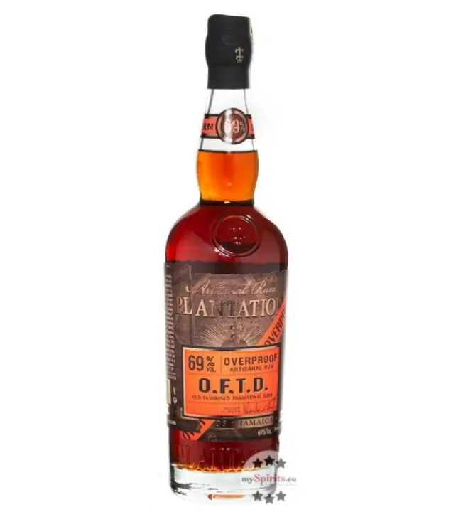 Plantation Overproof Rum O.F.T.D. / 69 % vol / 1,0 Liter-Flasche