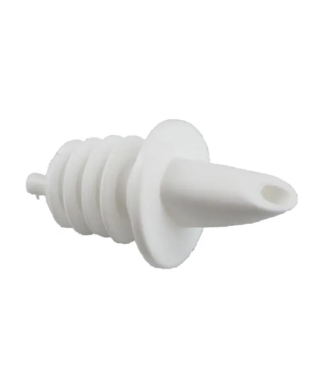 Weißer Plastikausgiesser