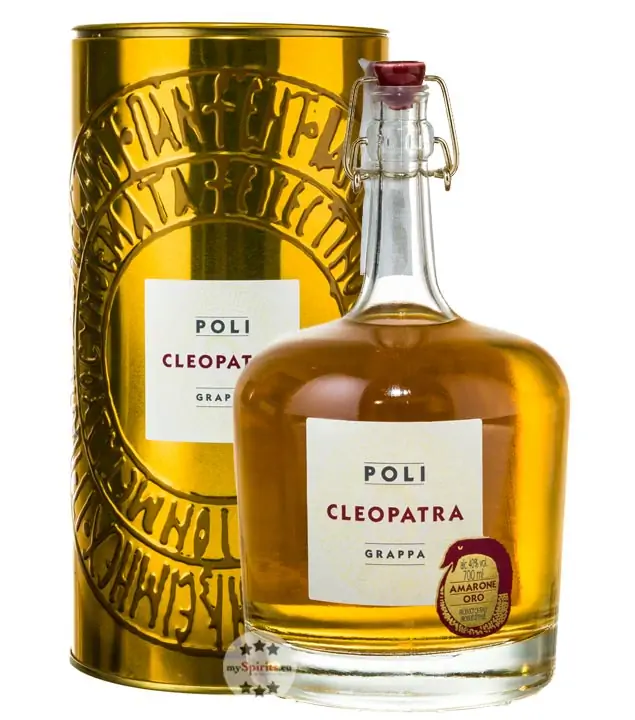 Poli Grappa Cleopatra Amarone Oro / 40 % Vol. / 0,7 Liter-Flasche in Geschenkdose