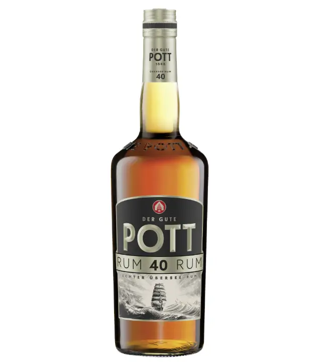 Pott Übersee Rum / 40 % vol / 0,7 Liter-Flasche