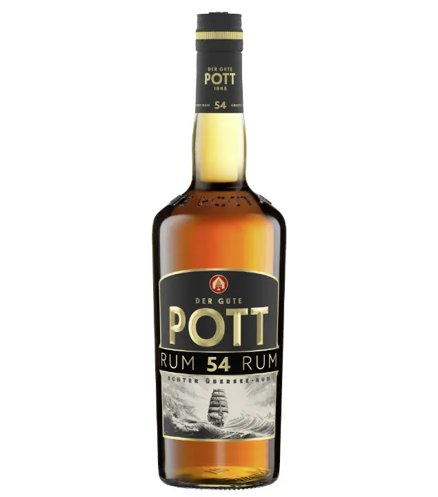 Pott Übersee Rum / 54 % vol / 0,7 Liter-Flasche