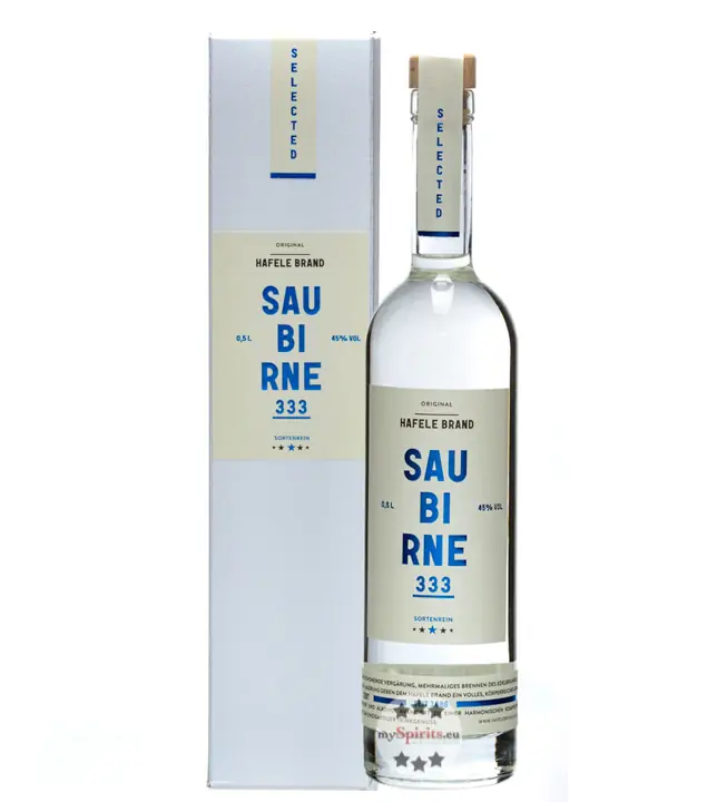 Prinz: Hafele Brand 333 Saubirne / 45 % Vol. / 0,5 Liter Flasche