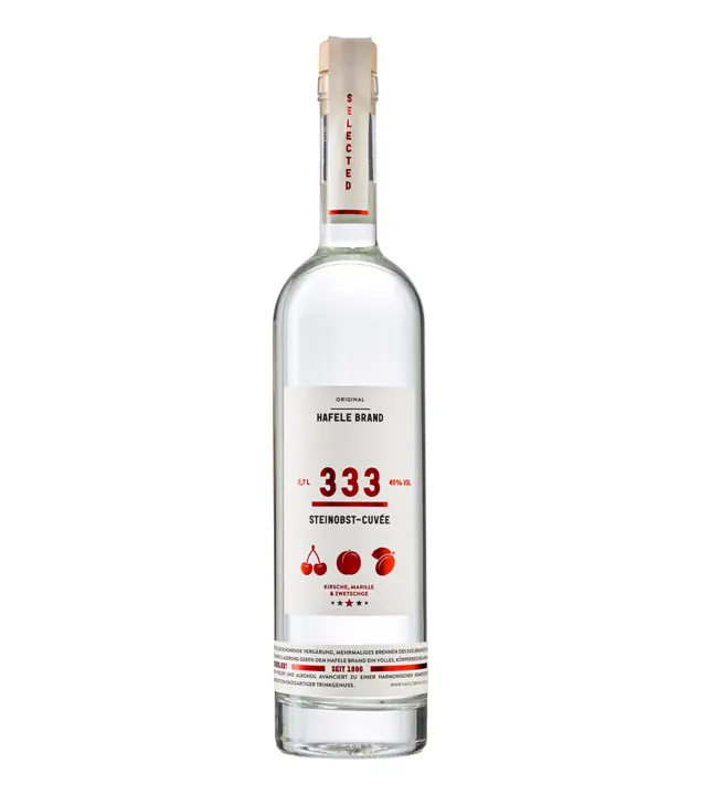 Prinz Hafele Brand 333 Steinobst Cuvée / 45 % Vol. / 0,7 Liter-Flasche