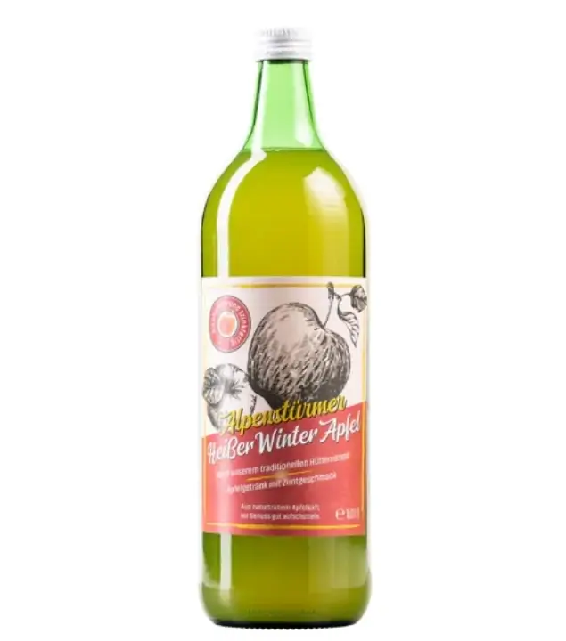 Prinz Alpenstürmer Heißer Winterapfel (alkoholfrei) / 0 % vol / 1,0 Liter-Flasche