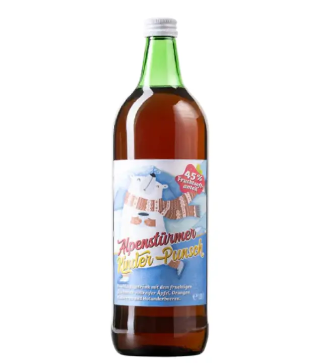 Prinz Alpenstürmer Kinderpunsch (alkoholfrei) / 0 % vol / 1,0 Liter-Flasche
