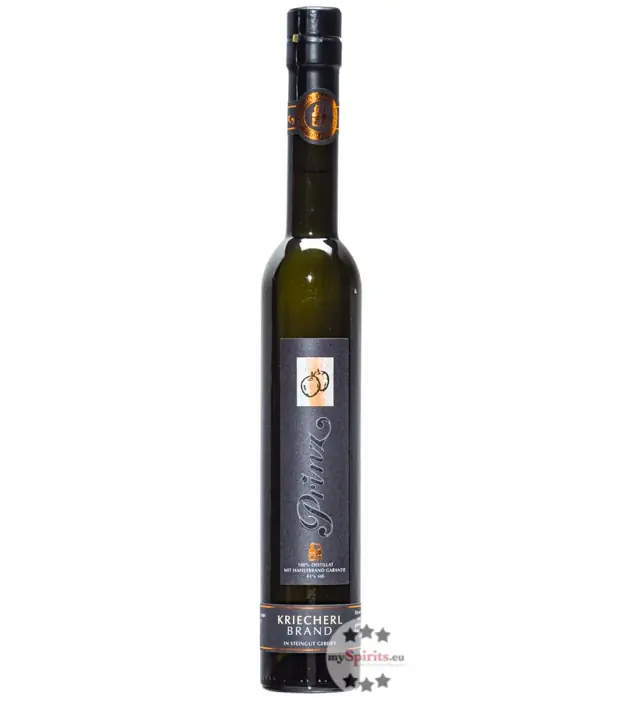 Prinz: Hafele Kriecherl Brand - im Steingut gereift / 43 % Vol. / 0,35 Liter - Flasche