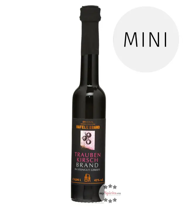 Prinz: Hafele Trauben Kirsch Brand Miniatur / 43 % Vol. / 0,04 Liter – Flasche
