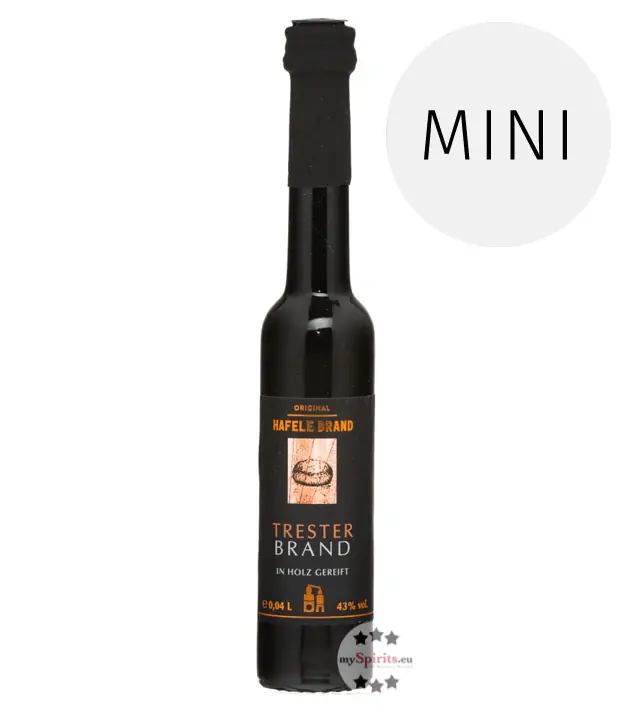Prinz: Hafele Trester Brand Miniatur / 43 % Vol. / 0,04 Liter - Flasche