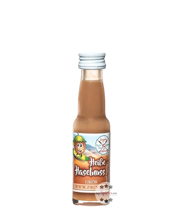 Prinz Heiße Haselnuss Likör Miniatur / 16 % Vol. / 0,02 Liter-Flasche