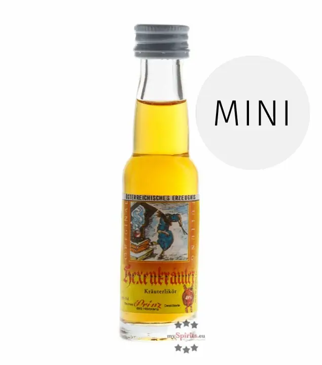 Prinz: Hexenkräuter, brennt / 48% Vol. / 0,02 Liter - Flasche