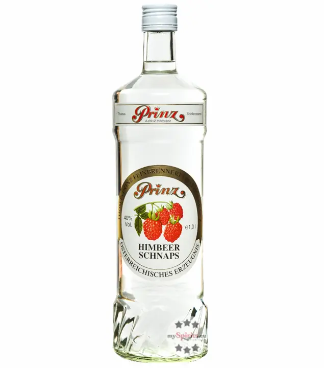 Prinz: Himbeer-Schnaps / 40% Vol. / 1,0 Liter - Flasche