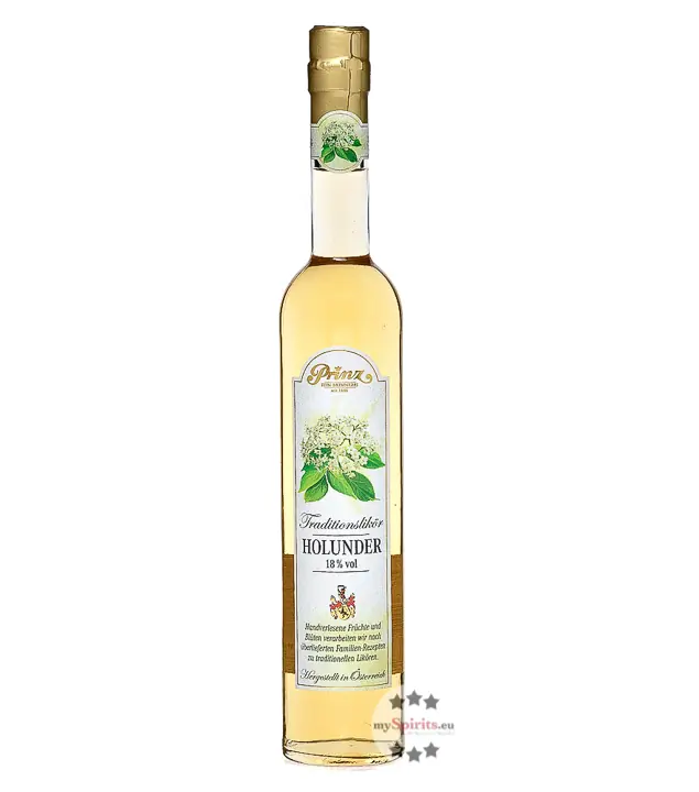 Prinz: Holunder-Blüten-Likör / 18% Vol. / 0,5 Liter - Flasche
