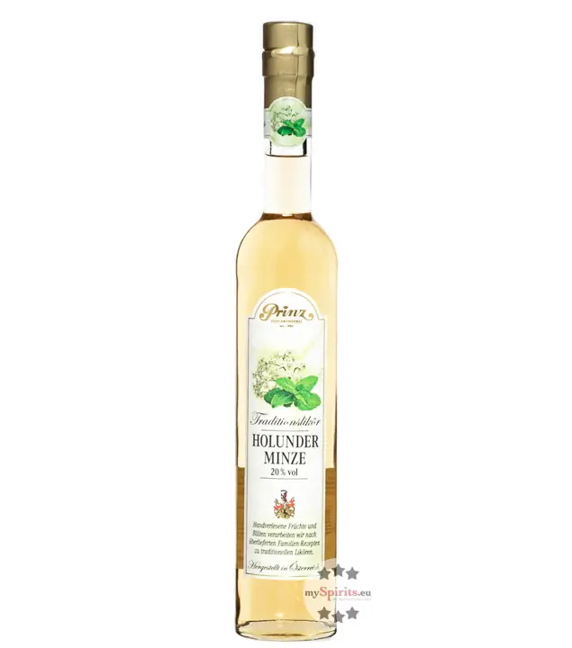 Prinz Holunderblüten-Minze Likör / 20 % Vol. / 0,5 Liter-Flasche