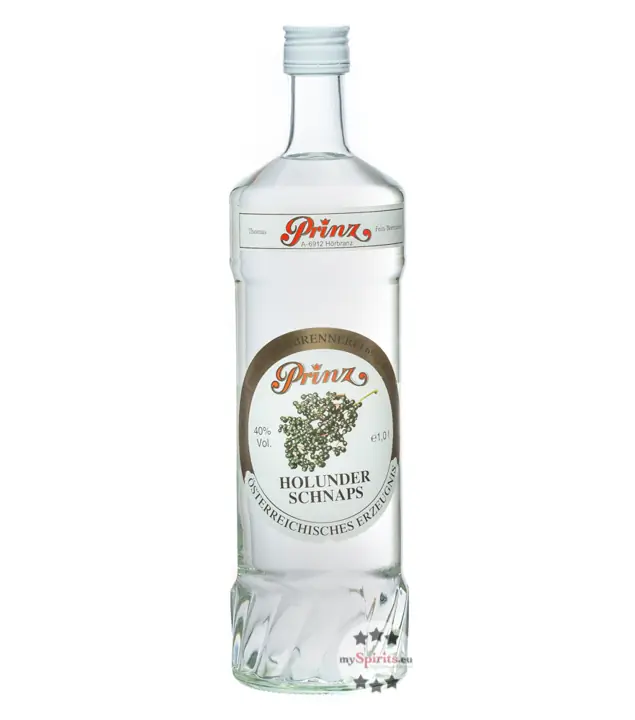 Prinz: Holunder-Schnaps / 40% Vol. / 1,0 Liter - Flasche