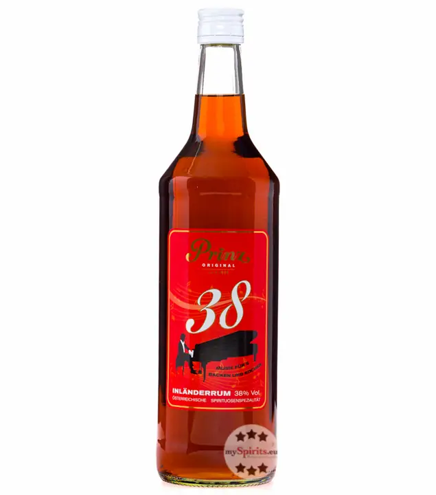 Prinz: Inländer-Rum 38 % aus Österreich / 38 % Vol. / 1,0 Liter-Flasche