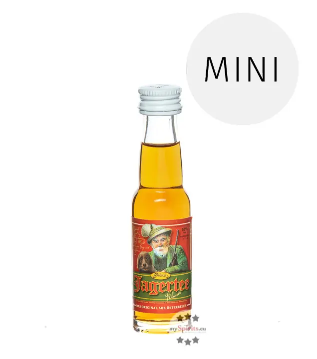 Prinz: Jagertee Waldbeer Mini / 40 % Vol. / 0,02 Liter-Flasche