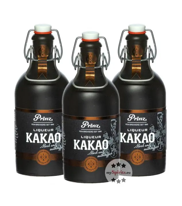 3 x Prinz Nobilant Kakao Liqueur / 37,7 % Vol. / 3 x 0,5 Liter-Flasche 