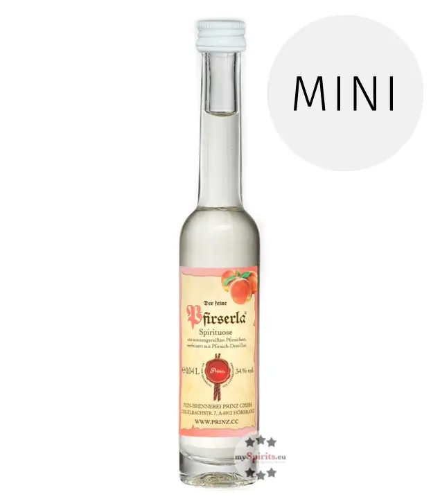Prinz: Pfirserla Miniatur / 34 % Vol. / 0,04 Liter-Flasche